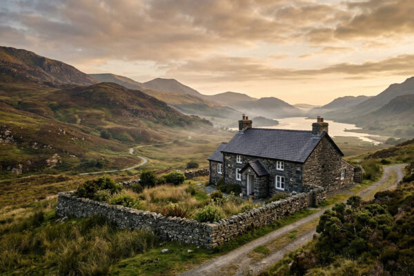 Immobilieninvestition in Wales mit moderner Immobilie in attraktiver ländlicher Region.